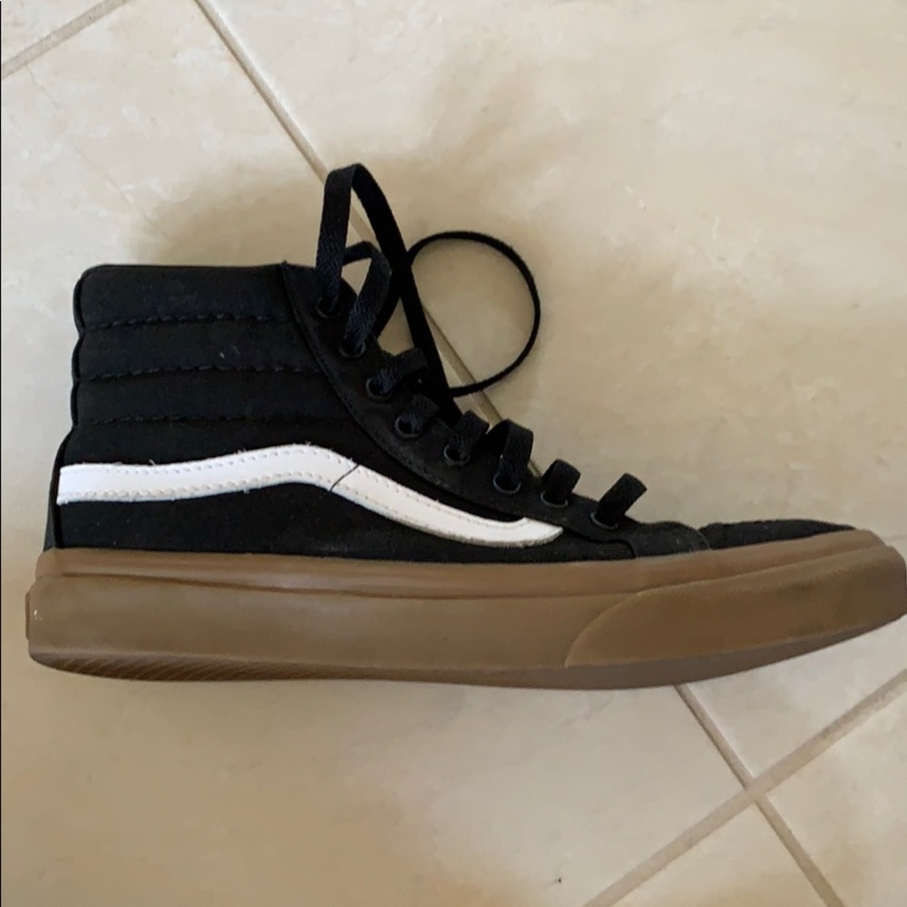 Black, high top vans